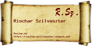 Rischar Szilveszter névjegykártya